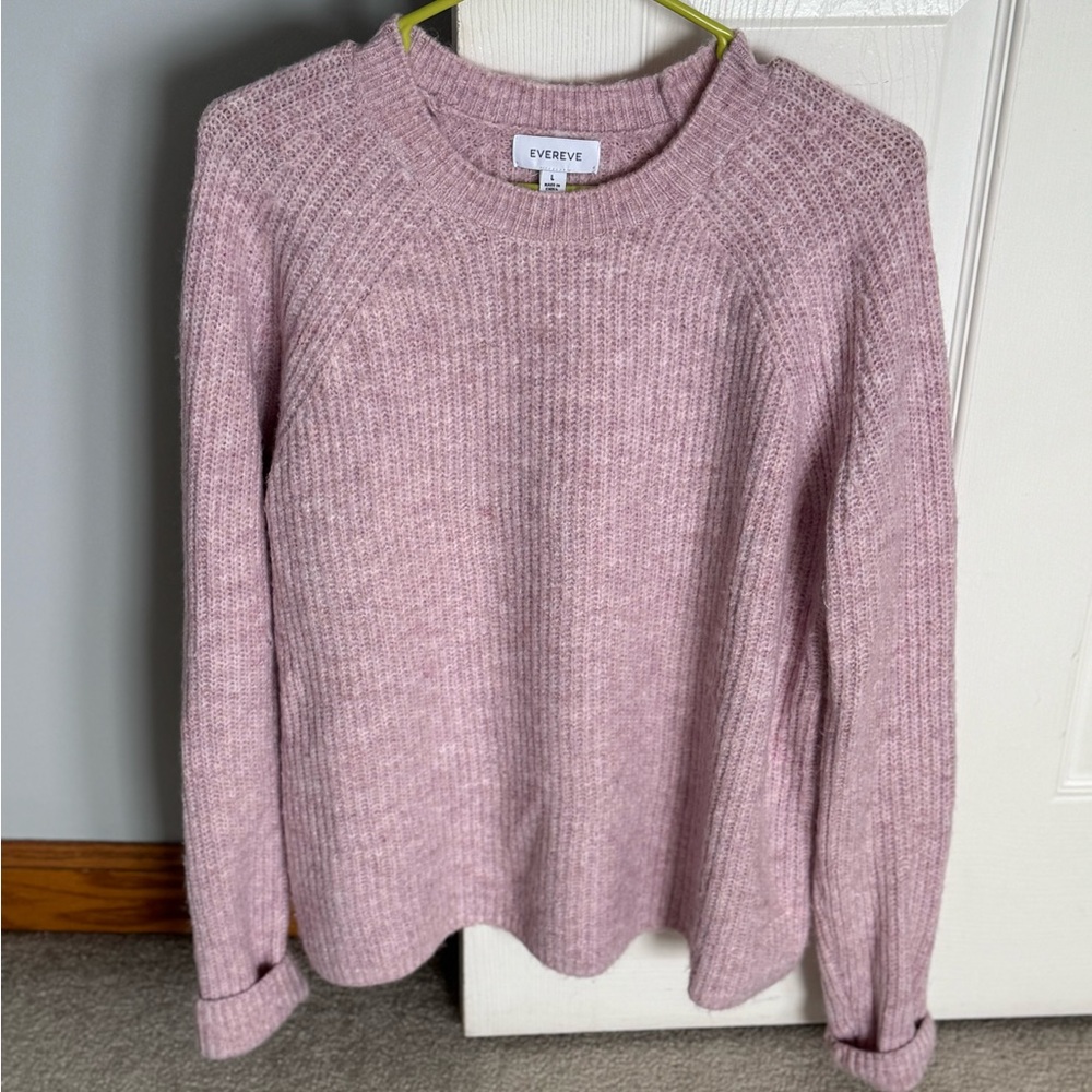 Evereve Women's Pink Sweater Size Large